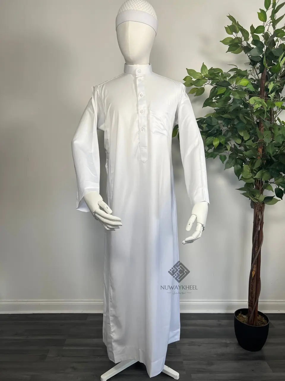 Qamis Saoudien - Tissus Satiné