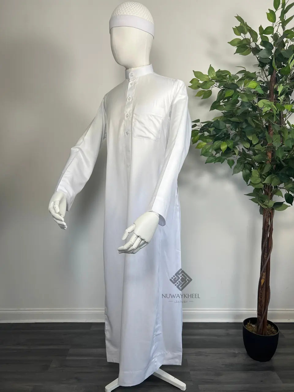 Qamis Saoudien - Tissus Satiné