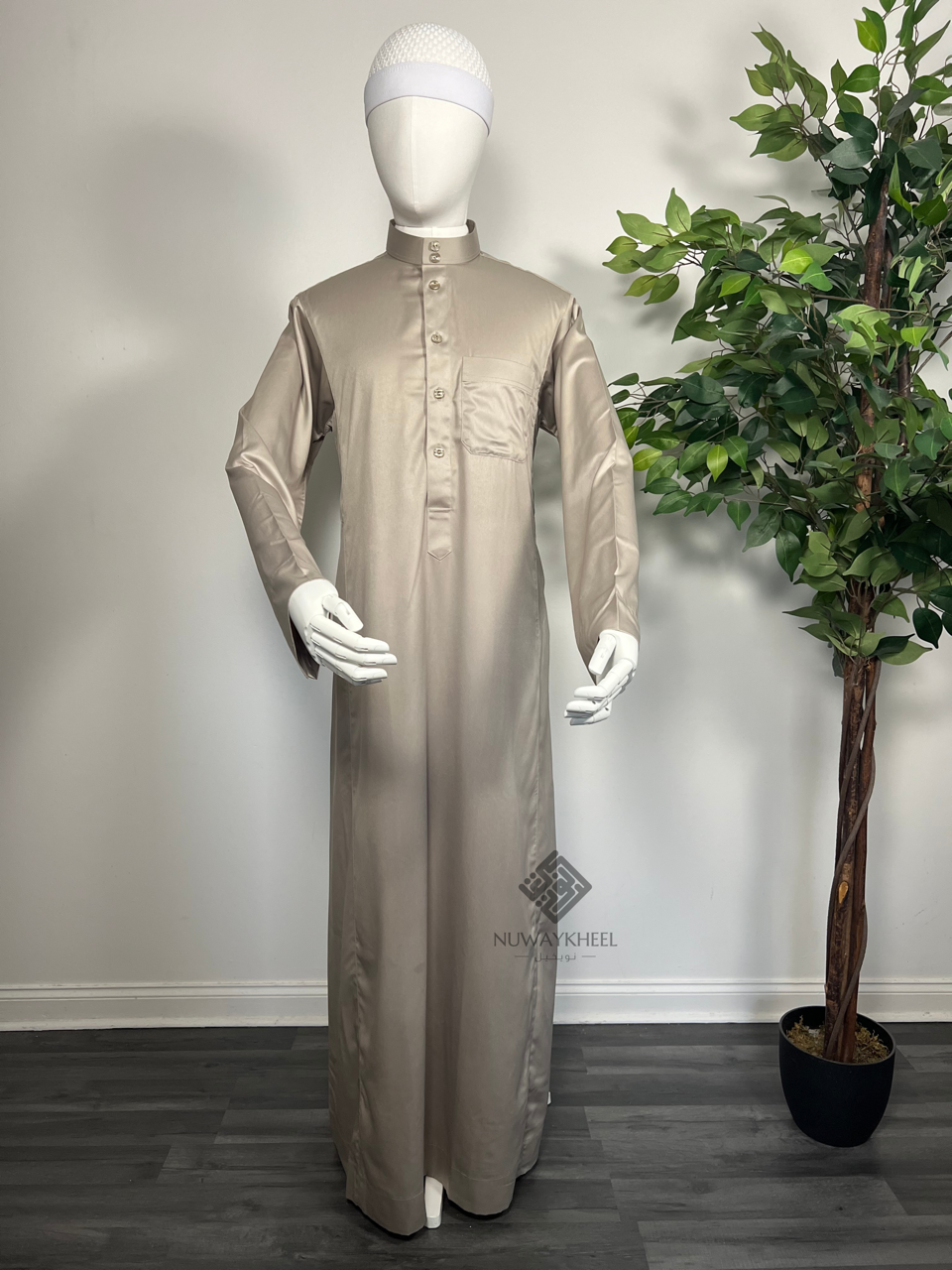 Qamis Saoudien - Tissus Satiné