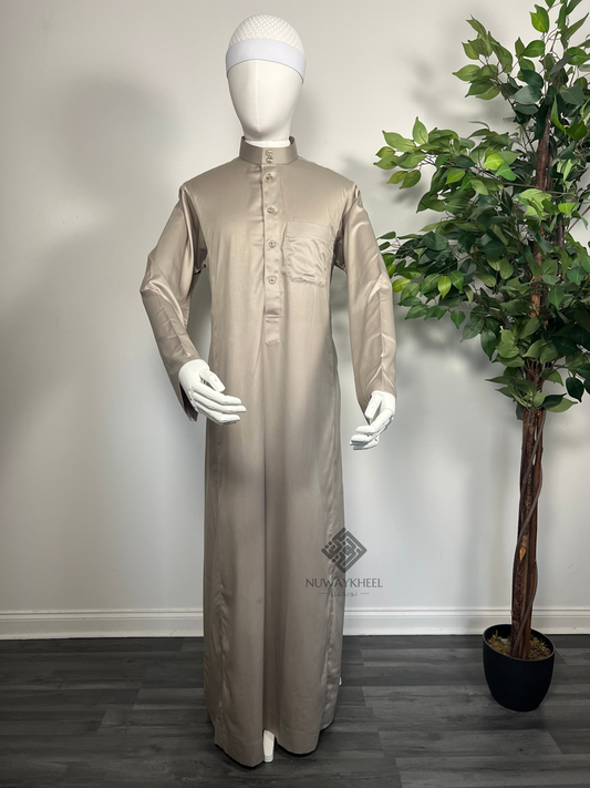 Qamis Saoudien - Tissus Satiné