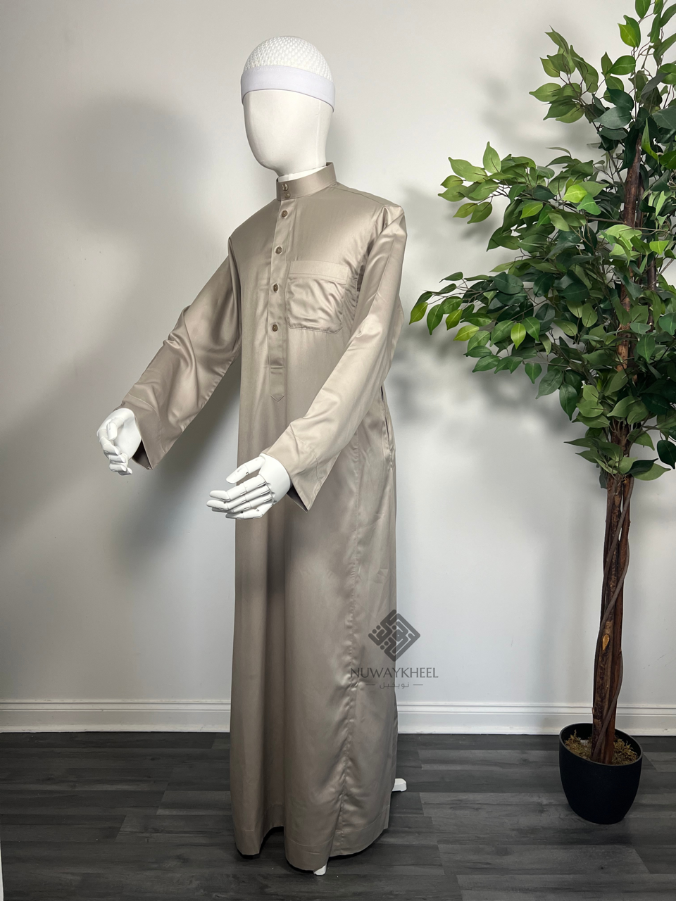 Qamis Saoudien - Tissus Satiné