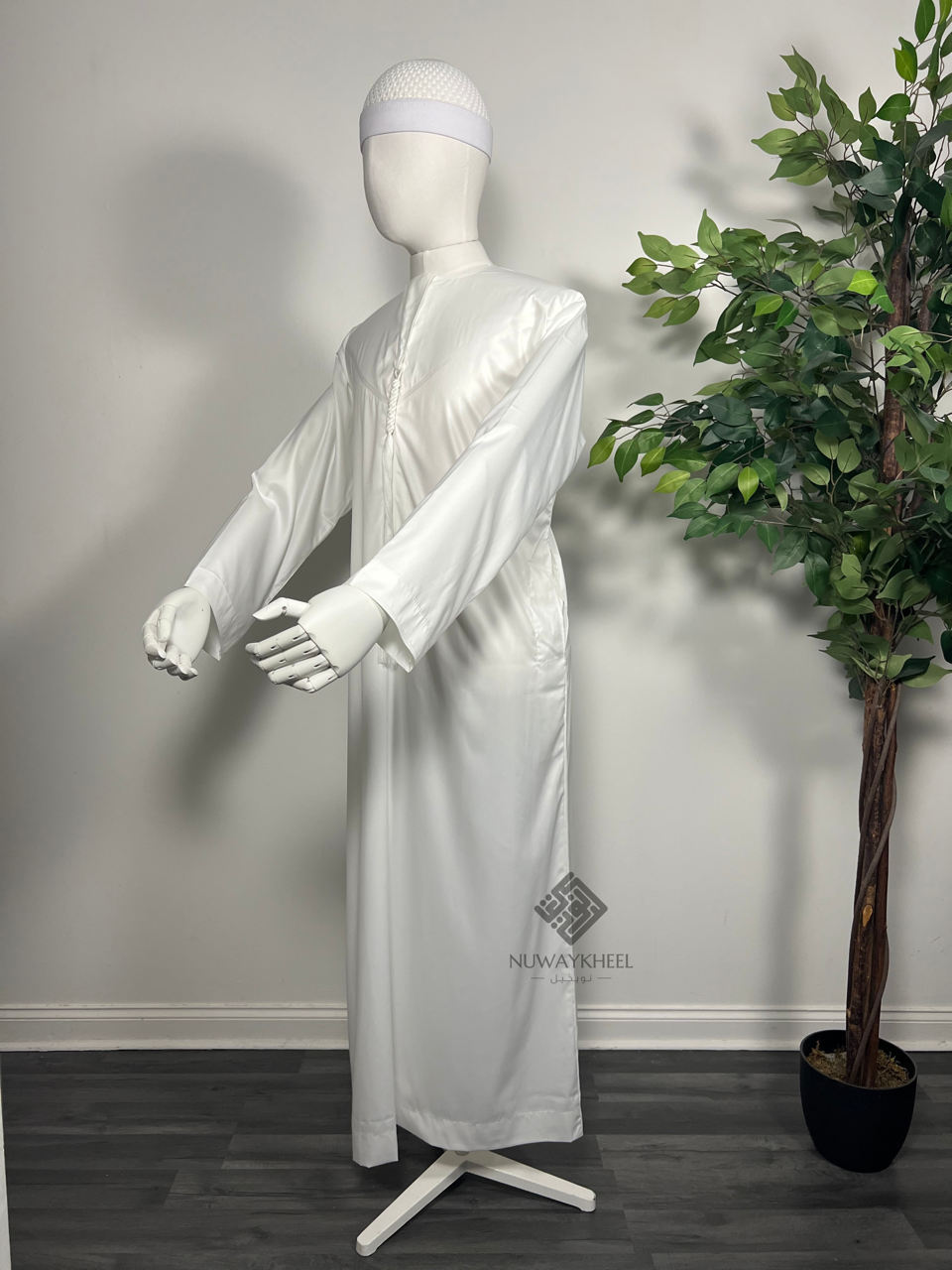 Qamis Emirati - Tissus Satiné