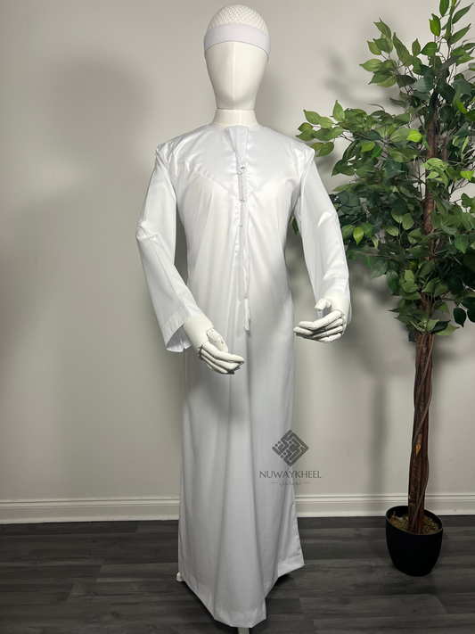 Qamis Émirati - Tissus Satiné