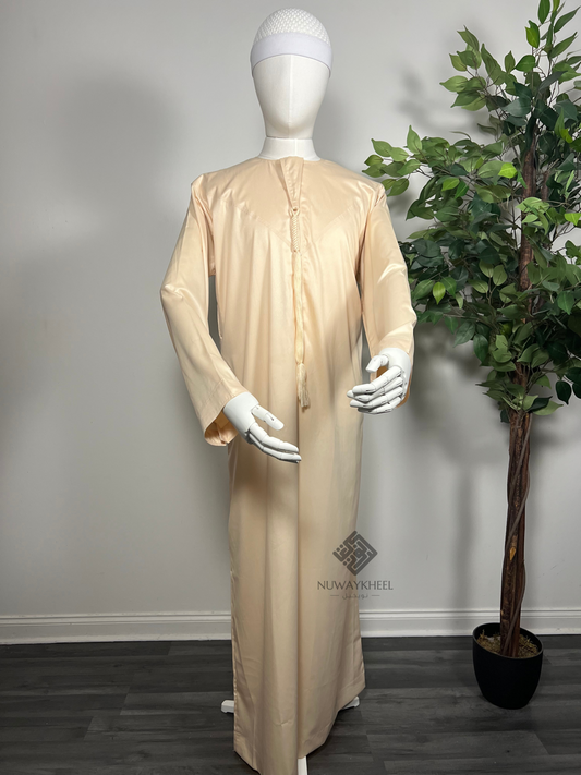 Qamis Emirati - Tissus Satiné